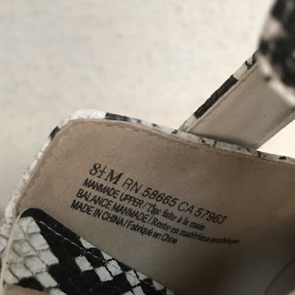 BP Sadey Snake Print Studded Cutout Ankle Boots - Picture 6 of 8